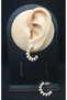 Women's Gold Color Pearl Earrings