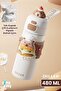 Diller 480 ml Single Cover Dual Use With/Without Straw Carry Hand Strap Vacum Cup/Steel Thermos -Ffd9 - 2