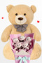 Plush Toy 90 cm Pink Teddy Bear Bouquet with Bear – Birthday and Valentine's Day Gift