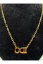 D'Oro Gold Luck Symbols Steel Necklace - 2
