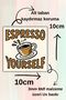 Coffee Themed Cup Wooden Mdf Coaster Set – Tea Coffee Presentation Decor - 3