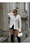 Fabric Collar Knitwear Cardigan-Ecru