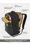 Armour 24L Laptop Backpack with Trolley sleeve For Men & Women (Black) - 2