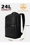 Armour 24L Laptop Backpack with Trolley sleeve For Men & Women (Black) - 7