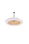 LED Fan Pendant Light, E27 Universal Rotating Lamp, Aromatherapy Compatible, White