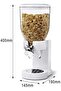 Nessan White Cereal Dispenser Dry Food countertop Kitchen Tools Storage Container, Dry Food - 4