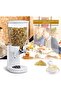 Nessan White Cereal Dispenser Dry Food countertop Kitchen Tools Storage Container, Dry Food - 5