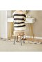 FFD Vanity Makeup Stool – Handwoven Natural Seagrass Ottoman with Sturdy Metal Legs - 8