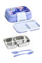 2 Compartment Stainless Steel Lunch Box - Food Storage Container - Lunch Box Mermaid - 5