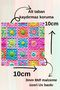 Colorful Knitted Motif 8-Piece Square Coasters, Decorative Tea Coffee Presentation Gift - 3