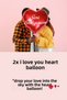 15 Heart Balloon I Love You Written Balloon 10 Heart Candle Helium Compatible Special Day Anniversary Dear - 3