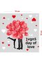 Valentine Hearts in Balloons Valentine's Day Glass Showcase Room Sticker 70cm - 3