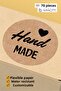 Hand Made - with Love Written Sticker Packaging Shipping Packaging Label - 4X4Cm 70 Pieces Round