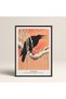 Framed Japanese Style Nanbara Sakujiro Painting 30X40Cm 40X60Cm 50X70Cm Black White Wood Jpn008