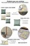 Rectangular Aquafloral Patterned Double Sided Printed Suede Throw Pillow Cover - 2