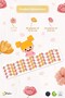 Special Drawing Sticker Set of Flowers in Light and Soft Colors 68 Pcs a Set of Stickers with Special Keism - 5