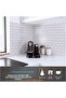 3d Self Adhesive 30×30cm Coating Ceramic Appearance White Wall Sticker Kitchen Bathroom - 2