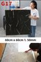 Adhesive Thick Durable PVC Floor Covering Floor Covering Surface Covering Floor Covering 60x60 cm (4 Pieces)
