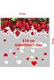 Alta Facing Roses Valentine's Day Glass Showcase Room Sticker 70cm - 2