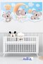 Cute Koalas Kids Baby Room Wall Sticker 100x50 Cm Blue