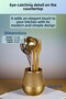 Countertop Cutlery Decorative Vertical Cutlery Cylinder Cutlery Gold Color Model 89 - 3