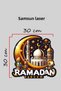 Modern Door Ornament Wooden Welcome City Ramadan Outdoor Door Ornament - 3