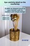Countertop Cutlery Decorative Vertical Cutlery Cylinder Cutlery Gold Antique Color Model 76 - 3