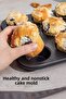 12-Piece Muffin Mold Cupcake Capsule Oven Mini Cake Brownie Cake Container Fireproof Non-Stick - 2