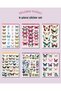 Set of 6 Butterfly Themed Stickers–12X17 cm | Bullet Journal,Scrapbook,Agenda and Planner