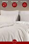 Satin Striped Double Luxury Duvet Cover Set 200X200 cm - 3