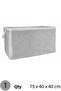 Gray Striped Zippered Maxi Size Bag Pillow-Quilt-Clothes Organizer 75*40*40 cm