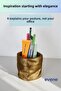 Pen Holder Desk Pen Holder Organizer Pen Holder Gold Antique Color Model 80 - 5