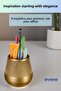 Pen Holder Desk Pen Holder Organizer Pen Holder Gold Color Model 88 - 5