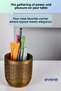 Pen Holder Desk Pen Holder Organizer Pen Holder Gold Antique Color Model 77 - 2