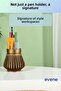 Pen Holder Desk Pen Holder Organizer Pen Holder Gold Antique Color Model 83 - 4