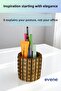 Pen Holder Desk Pen Holder Organizer Pen Holder Gold Antique Color Model 91 - 5