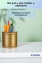 Pen Holder Desk Pen Holder Organizer Pen Holder Gold Color Model 87 - 4