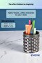 Pen Holder Desk Pen Holder Organizer Pen Holder Silver Antique Color Model 85 - 3