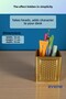 Pen Holder Desk Pen Holder Organizer Pen Holder Gold Color Model 86 - 3