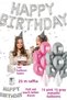 Happy Birthday Birthday Set Pink Gray Balloon Set Women Men Girls Children Party Ornaments