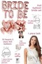 Bride to Be Foil Rose Gold Foil Balloon Bride Bachelorette Party Supplies Party Bride Set