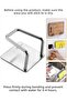 Dish Sponge Holder - Chrome Adhesive Sink Organizer