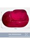 Ellora Plum Oval Bath Mat Set of 2 Leather and Non-Slip Base Soft Textured Machine Washable - 7