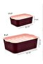 حاوية تخزين معيارية مكونة من 3 قطع من سلطان (2x2LT 1x5LT) أحمر كلاريت - 4