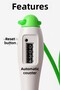 Jump Rope Length Adjustable Mechanical Counter Adjustable Display Jump Rope Jump Rope Green 5006 - 5