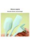 5 Piece Silicone Set, Heat Resistant, Flexible, Water Green - 4