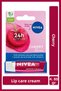 Original Care Colorless Lip Care Cream 4.8Gr, Blackberry Lip Gloss and Cherry Colored Lip Cream - 4