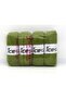 4X100Gr. Baby Silky Bamboo, Cotton Olive Green Baby, Summer Yarns, Cotton, Bamboo - 4