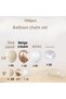 Sea Sand White Aura Cream Beige Birthday Balloon Chain - 2