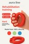 Silicone Hand Wrist Finger Strengthening, Red Post Surgery Hand Stress Exercise Luxury Silicone